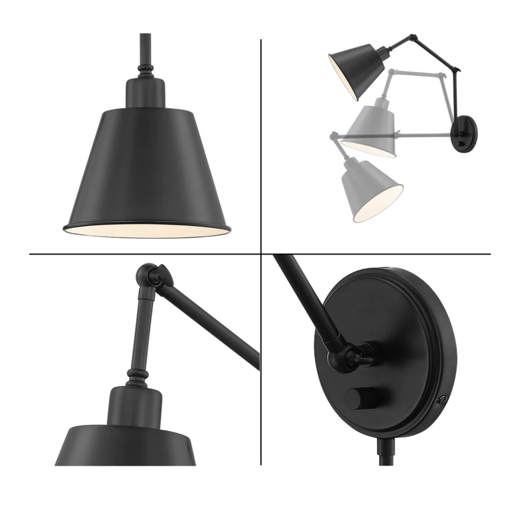 Mini Task Sconce Mitchell One Light Task Sconce – The Well Appointed House