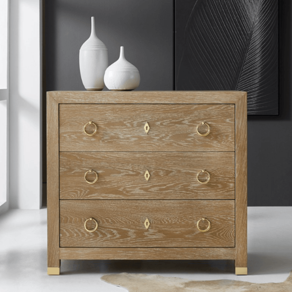 Modern History Ventura Three Drawer Chest - Nightstands & Chests - The Well Appointed House
