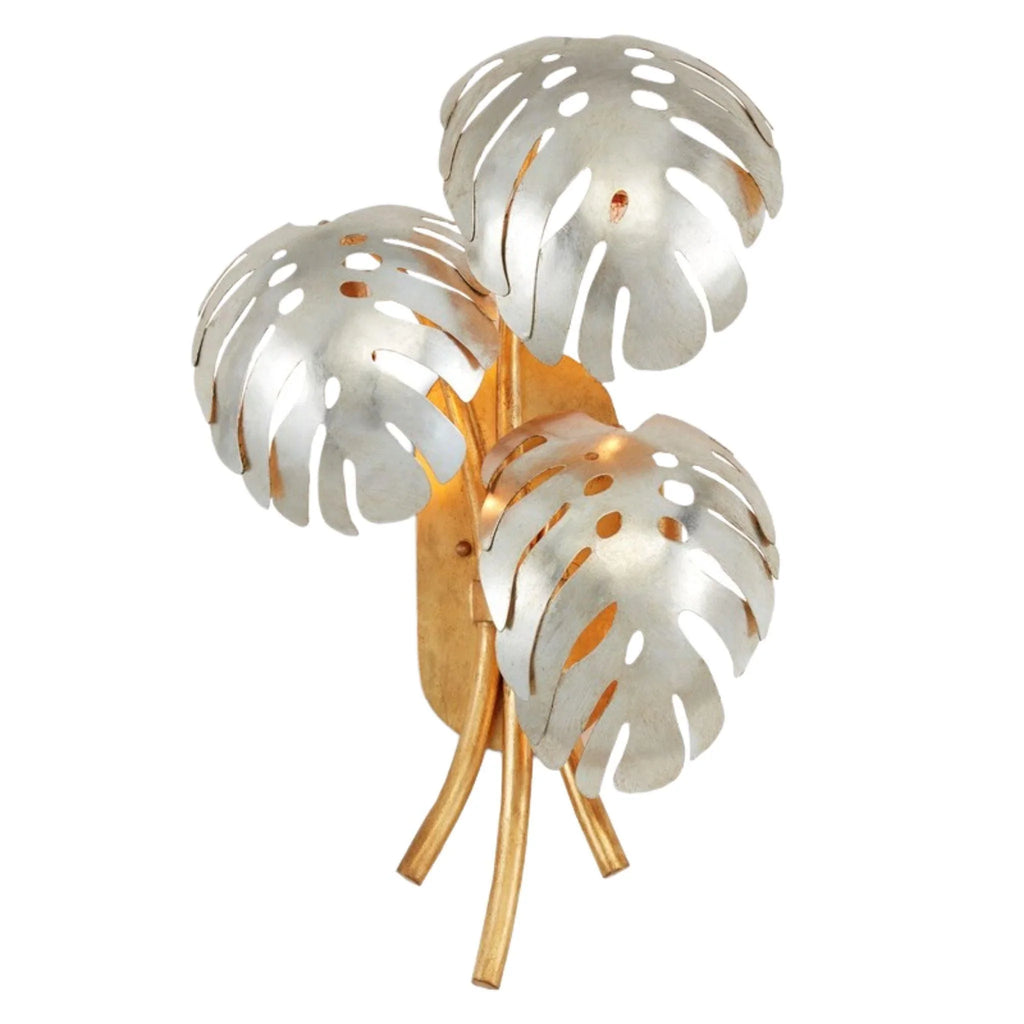 Monstera Leaves Wall Sconce - Sconces - The Well Appointed House
