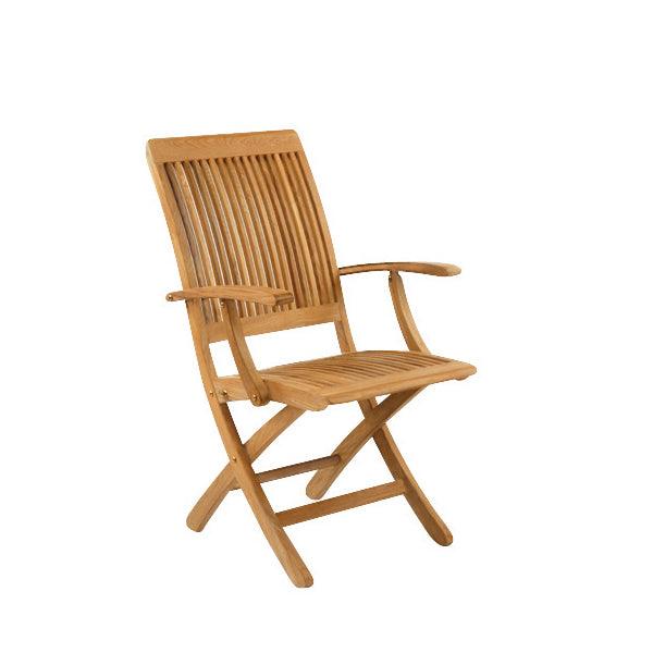 Monterey Folding Dining Armchair - Outdoor Dining Tables & Chairs - The Well Appointed House