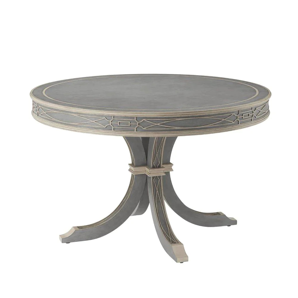 Morning Room Grey Limestone Finish Accent Table - Side & Accent Tables - The Well Appointed House