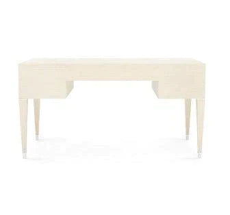 Morris Desk in Blanched Oak With Nickel Accents - Desks & Desk Chairs - The Well Appointed House