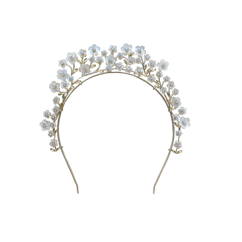 Mother of Pearl Chinoiserie Crown Headband - The Well Appointed House