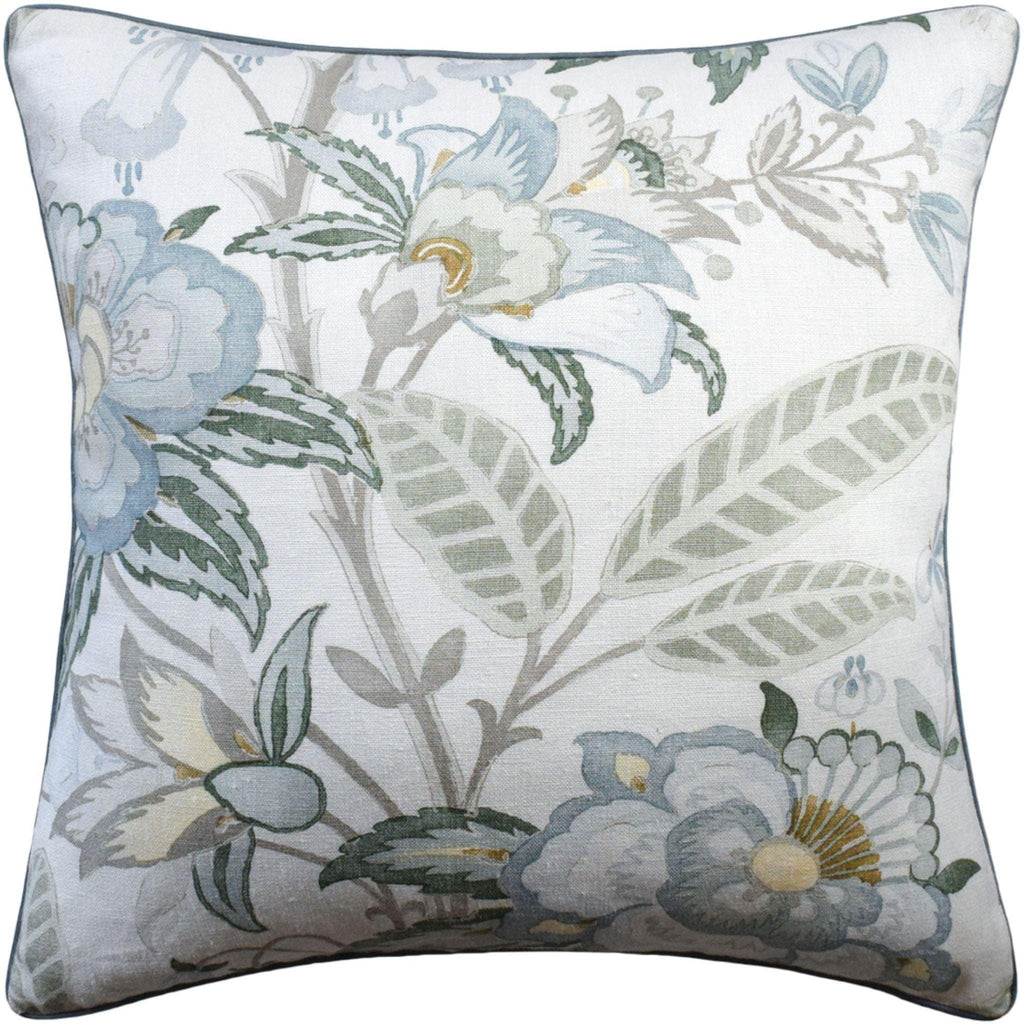Multicolored Floral Linen Decorative Square Pillow - Pillows - The Well Appointed House