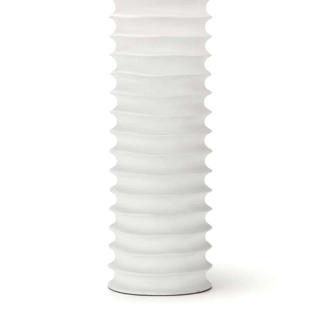 Nabu Metal Column Table Lamp (White) - Table Lamps - The Well Appointed House
