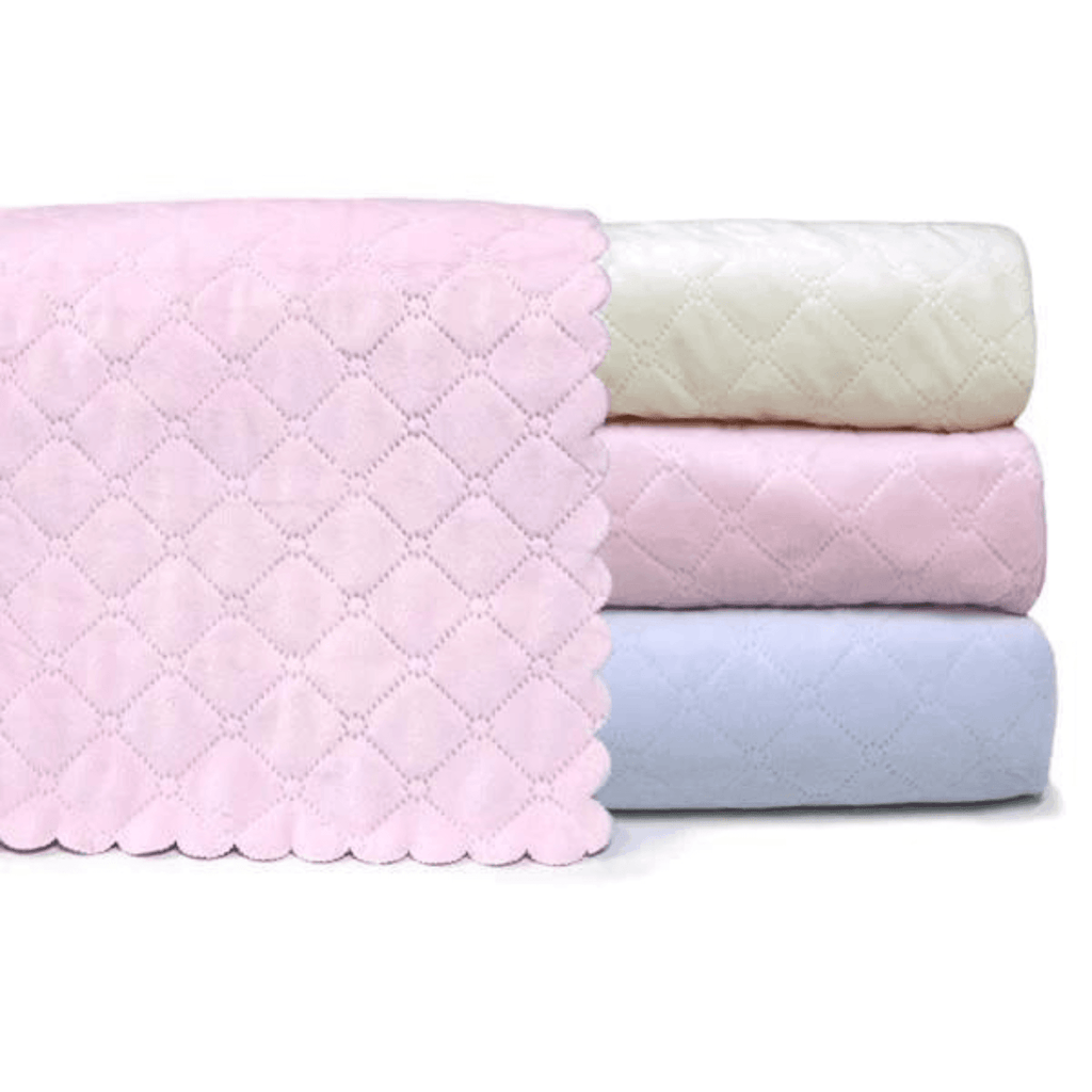 Nanas Single Face Quilted Plush Baby Blanket - Baby Gifts - The Well Appointed House