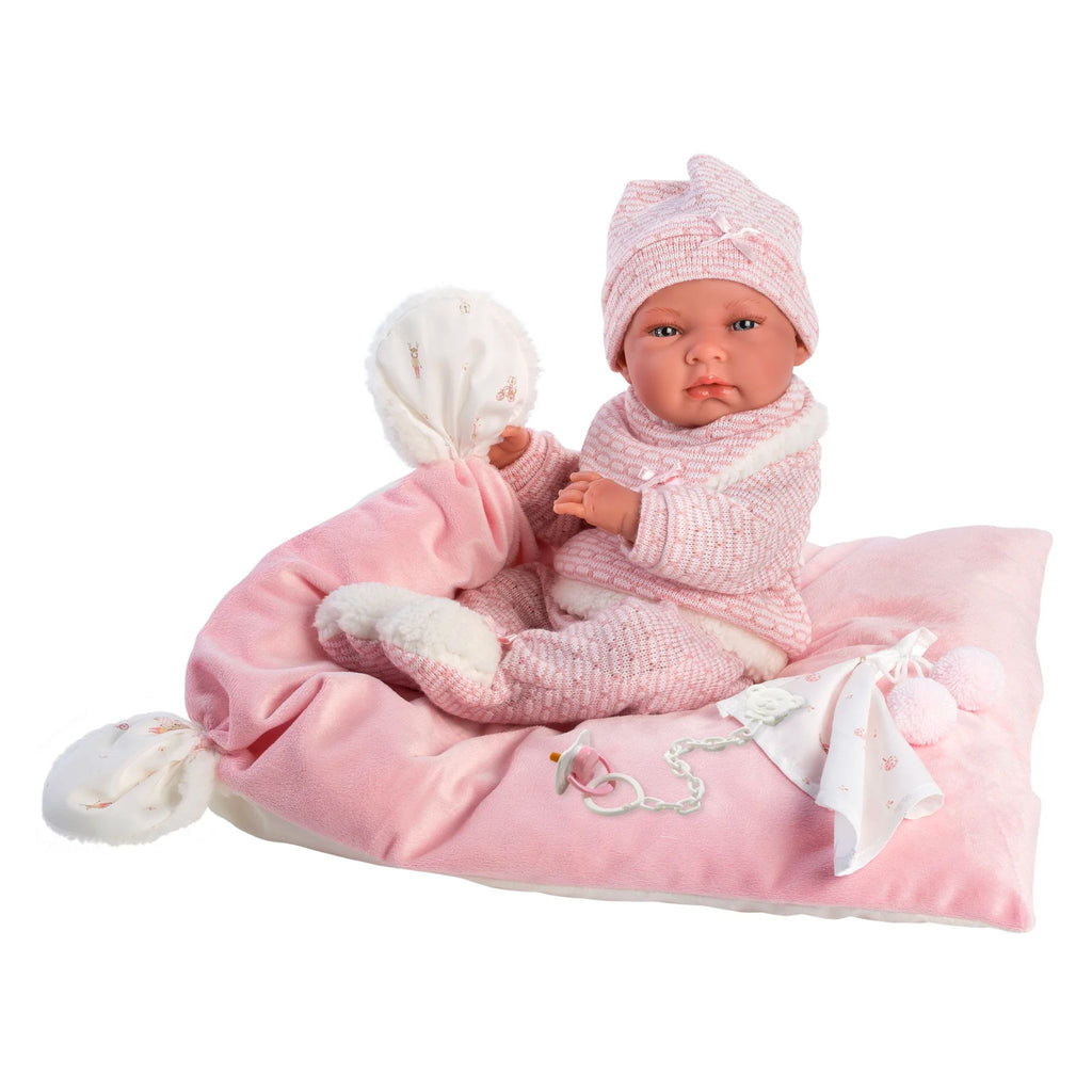 Newborn Doll Naomi with Cushion-The Well Appointed House