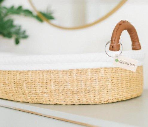 Natural Changing Basket - Changing Tables & Pads - The Well Appointed House