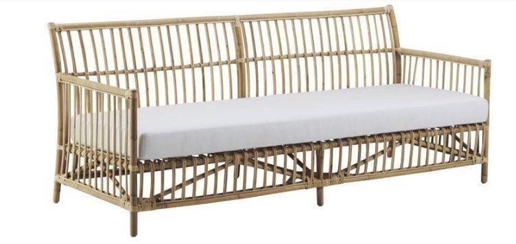 Natural Rattan 3-Seater Sofa - Outdoor Chairs & Chaises - The Well Appointed House
