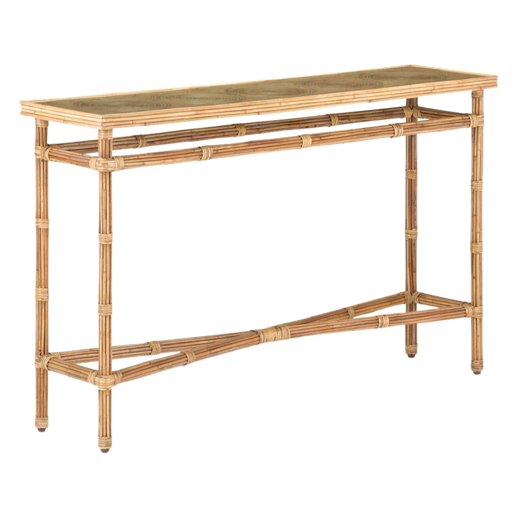 Natural Rattan Console Table - Sideboards & Consoles - The Well Appointed House