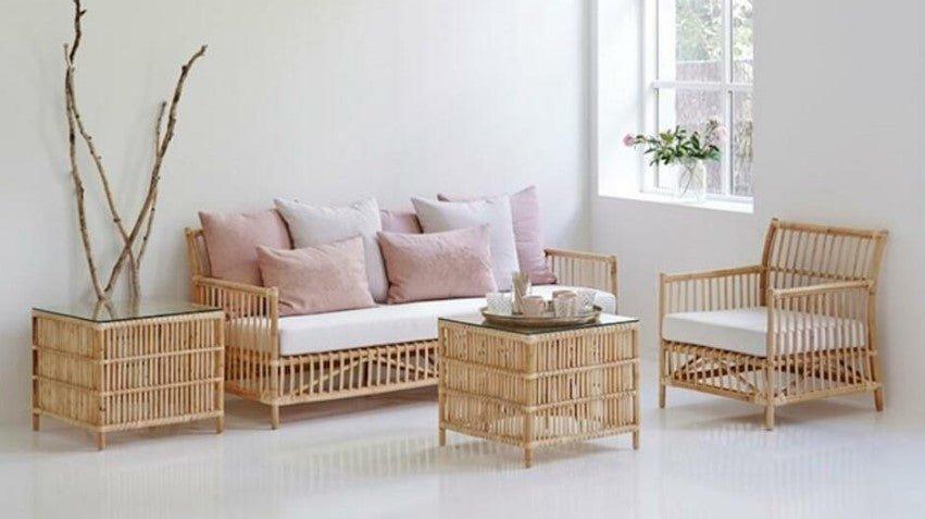 Natural Rattan Lounge Chair - Outdoor Chairs & Chaises - The Well Appointed House