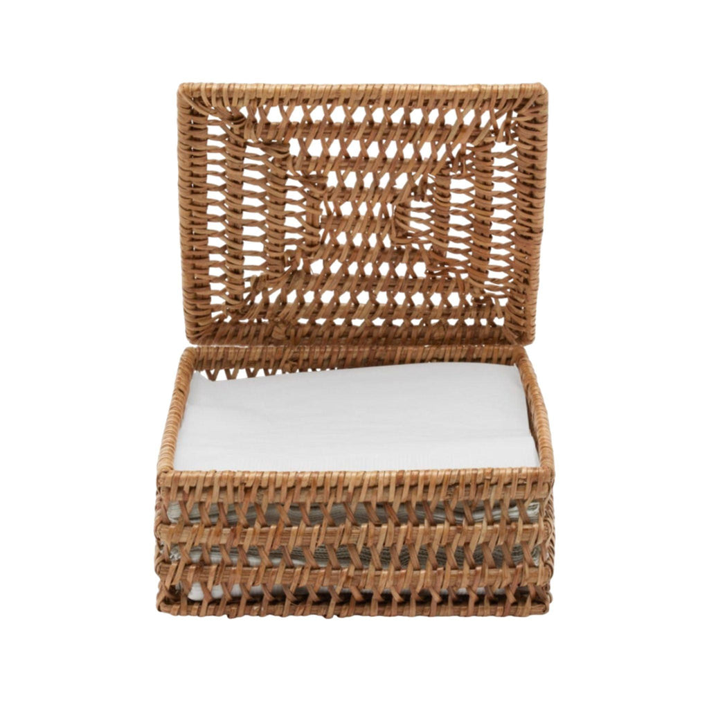 Natural Rattan Napkin Holder - Kitchen Storage - The Well Appointed House