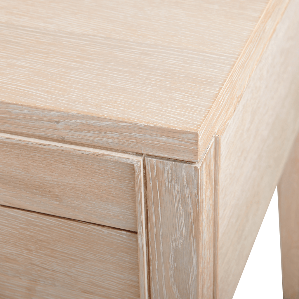 Natural Sand Clear Lacquered Paola Desk - Desks & Desk Chairs - The Well Appointed House