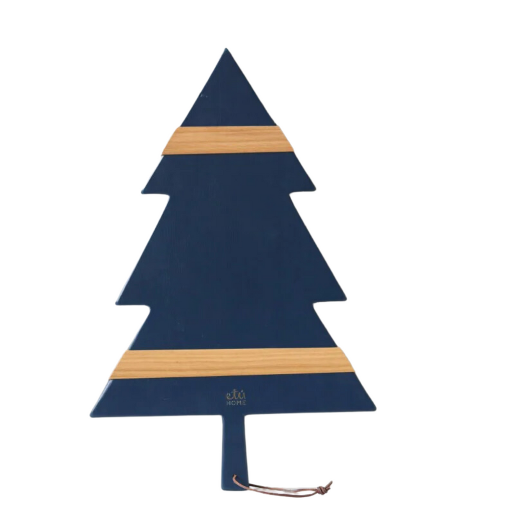 Navy Blue Pine Tree Mod Charcuterie Board