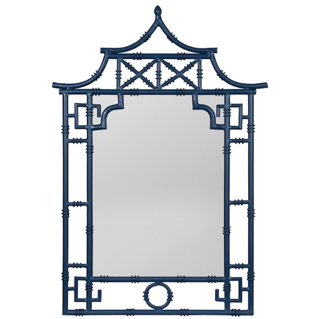 Navy Pagoda Mirror - The Well Appointed House 