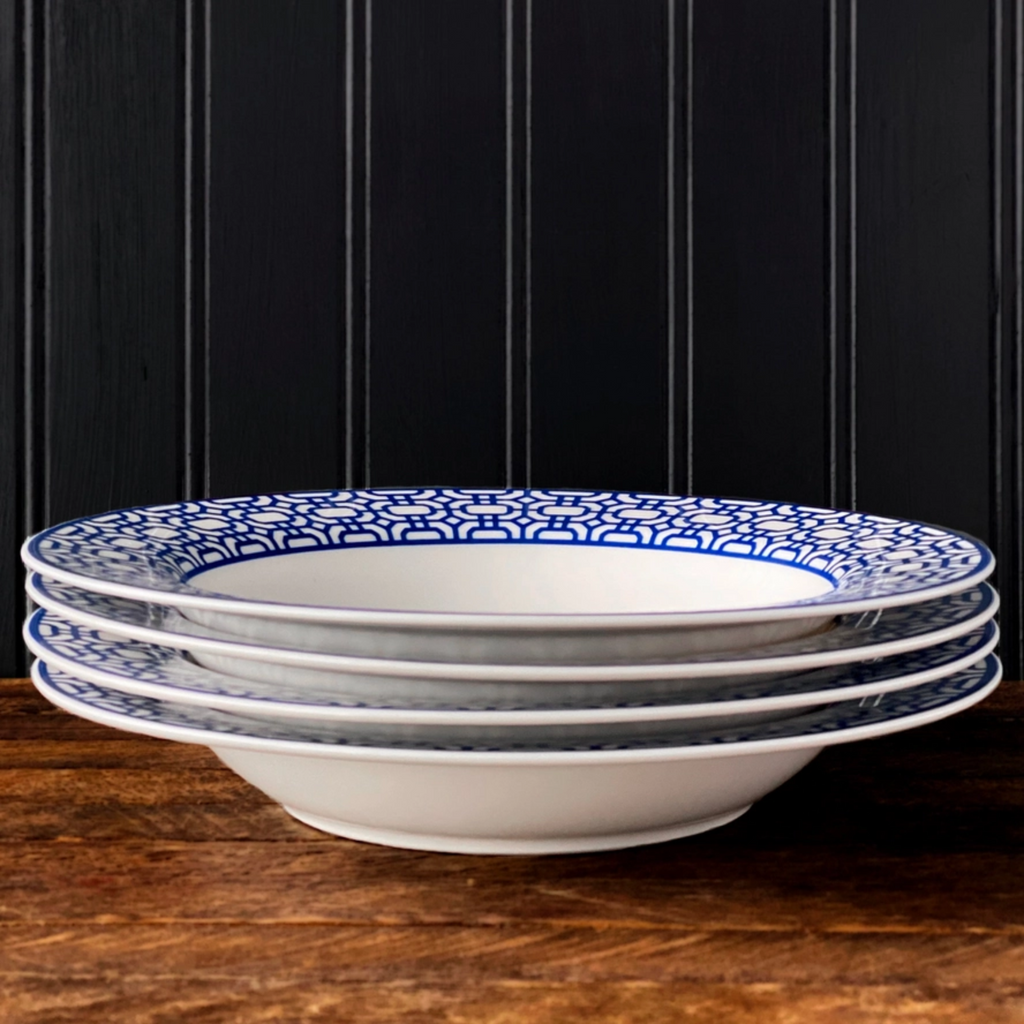 Newport Garden Gate Rimmed Soup Bowl - The Well Appointed House
