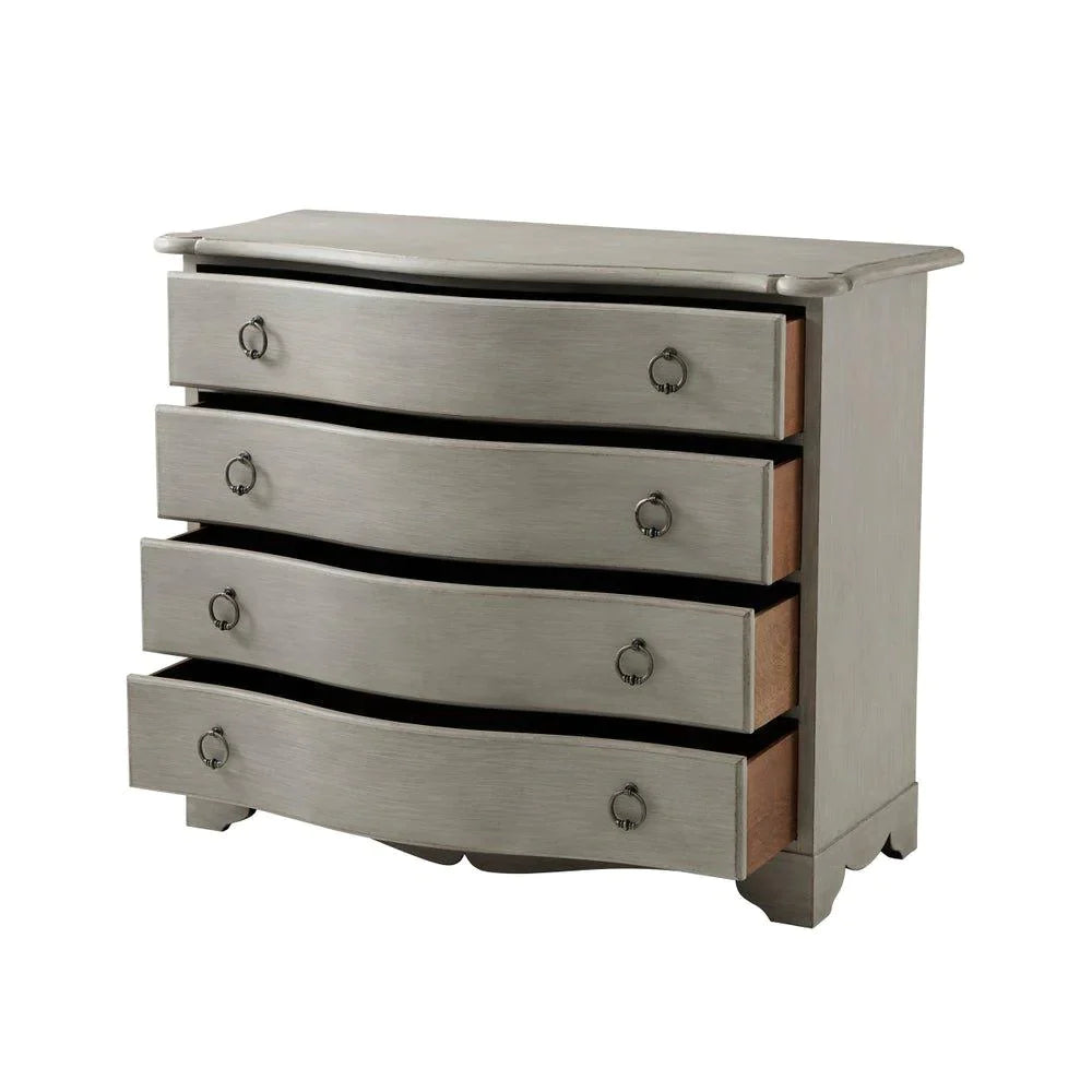 Nouvel Four Drawer Beech & Veneer Shaped Apron Dresser - Dressers & Armoires - The Well Appointed House
