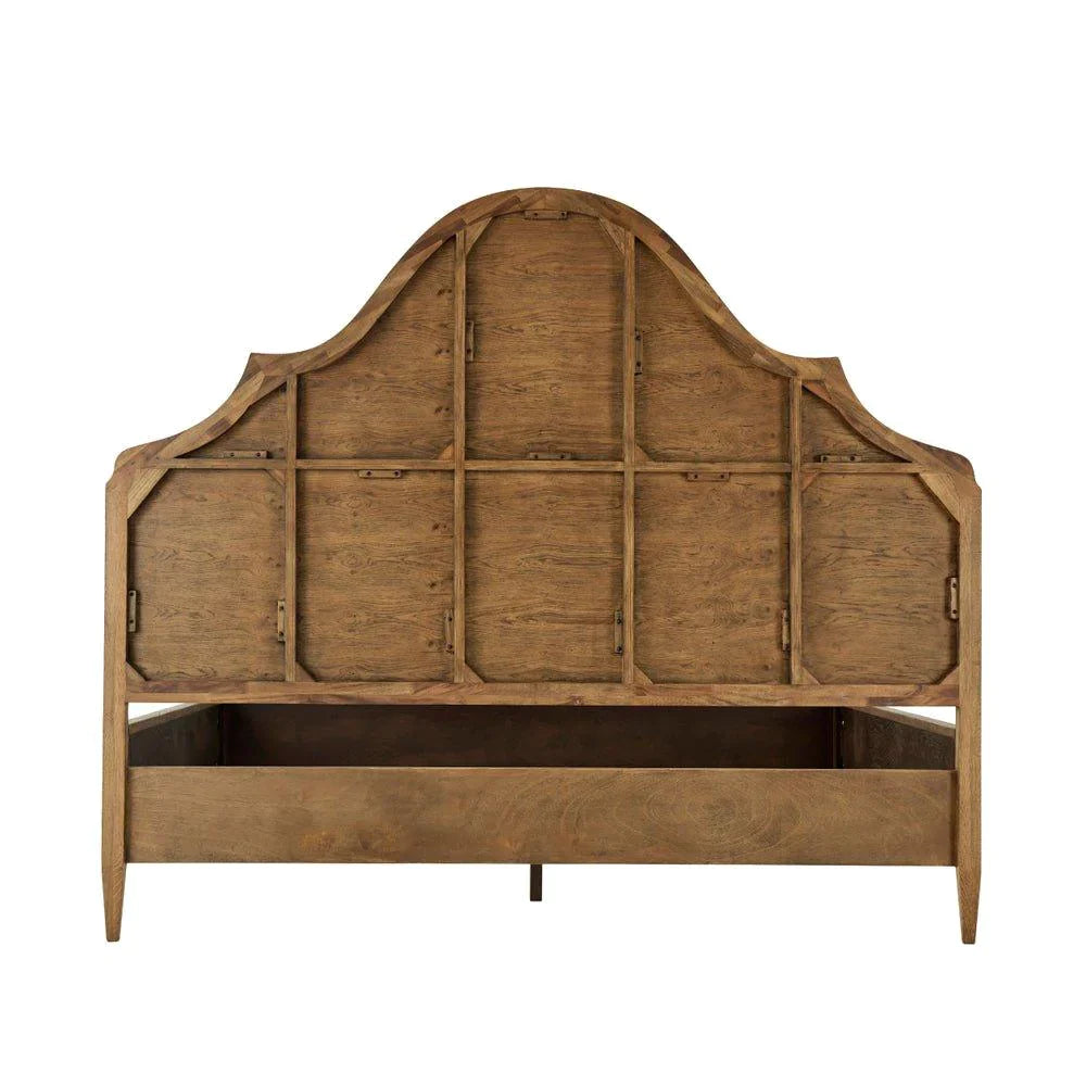 Nova Hand-Veneered Rustic Oak King Bed - Beds & Headboards - The Well Appointed House