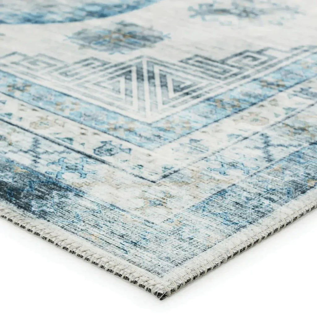 Nyria Area Rug in Blue and Gray - Rugs - The Well Appointed House