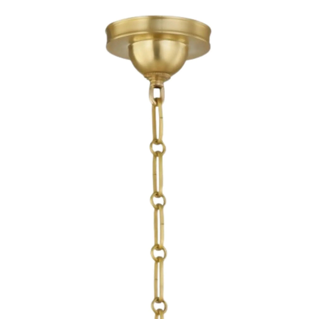 Off White Cambridge Candelabra With Metal Shade - Available in Two Sizes - Chandeliers & Pendants - The Well Appointed House