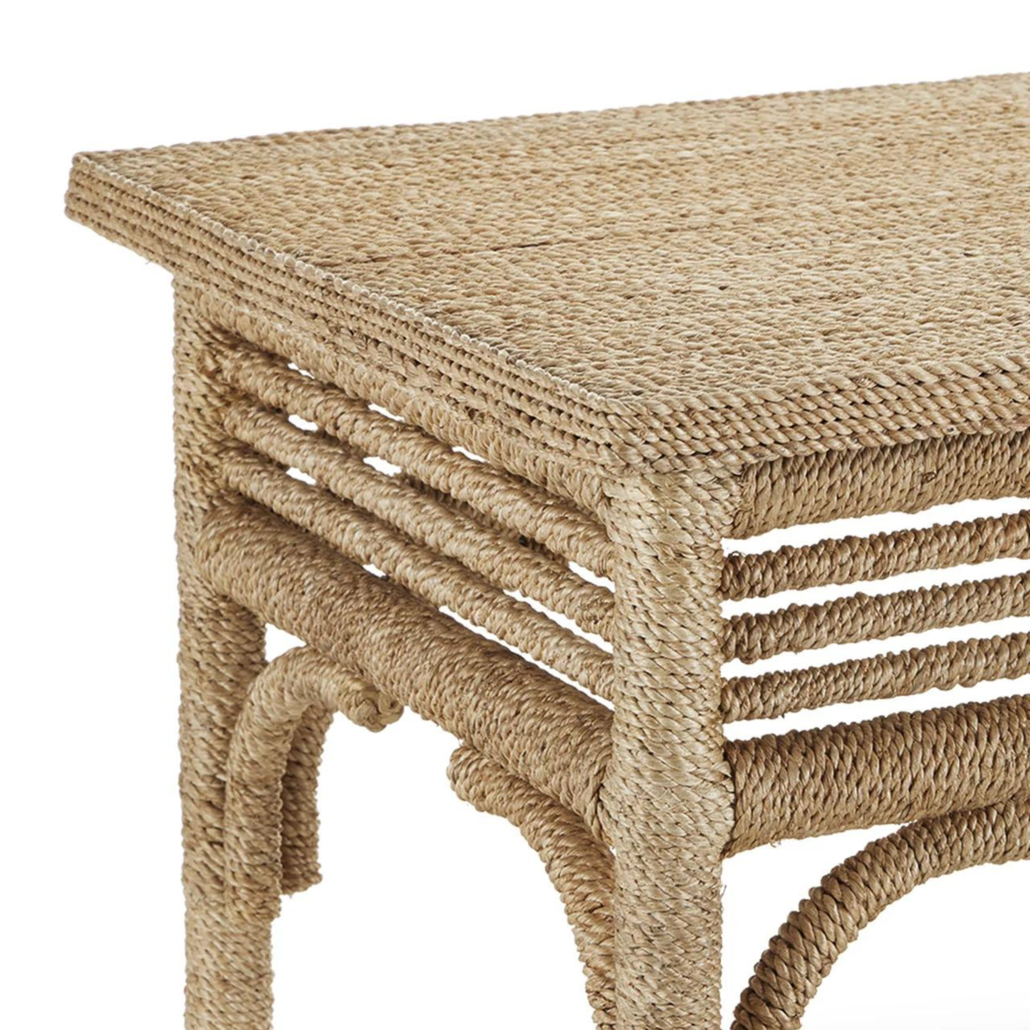 Orzone Rope Table Olisa Large Rope Console Table in Natural – The Well Appointed House