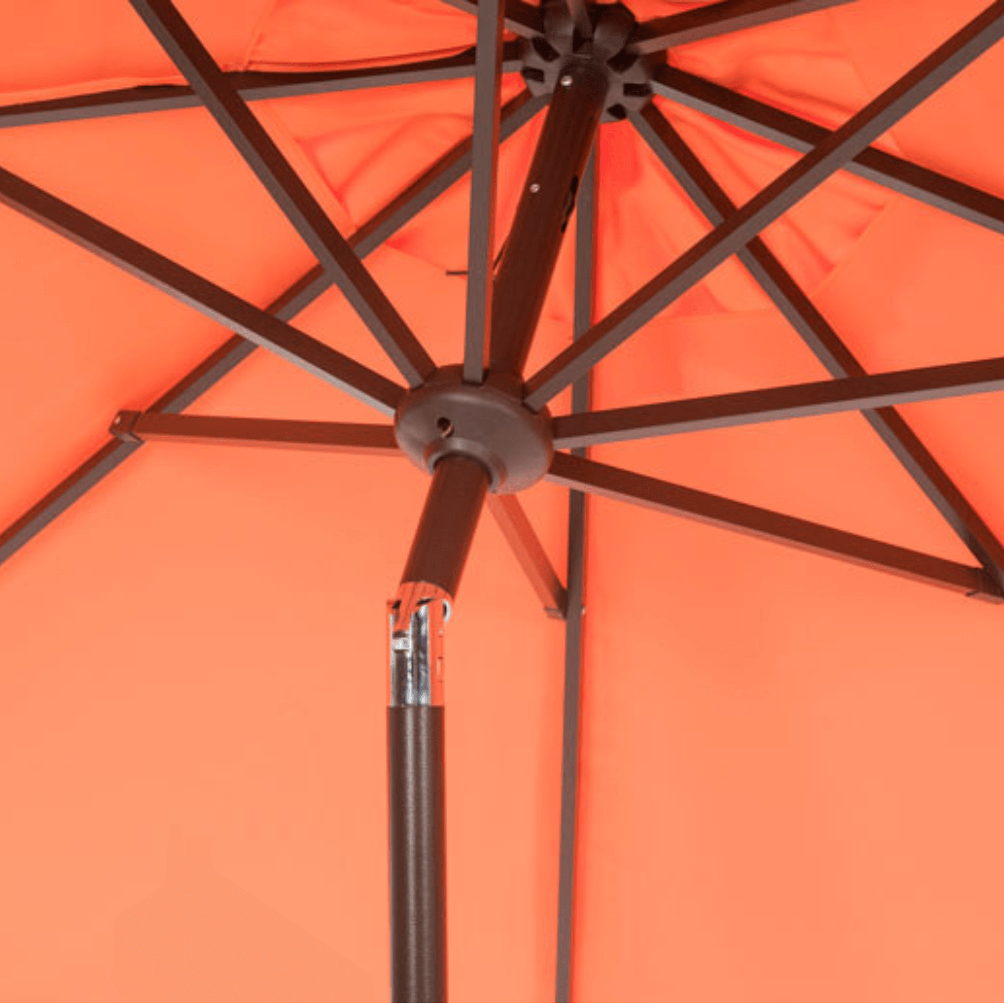 7 ft orange patio umbrella Zimmerman 9' Market Umbrella - Orange / White