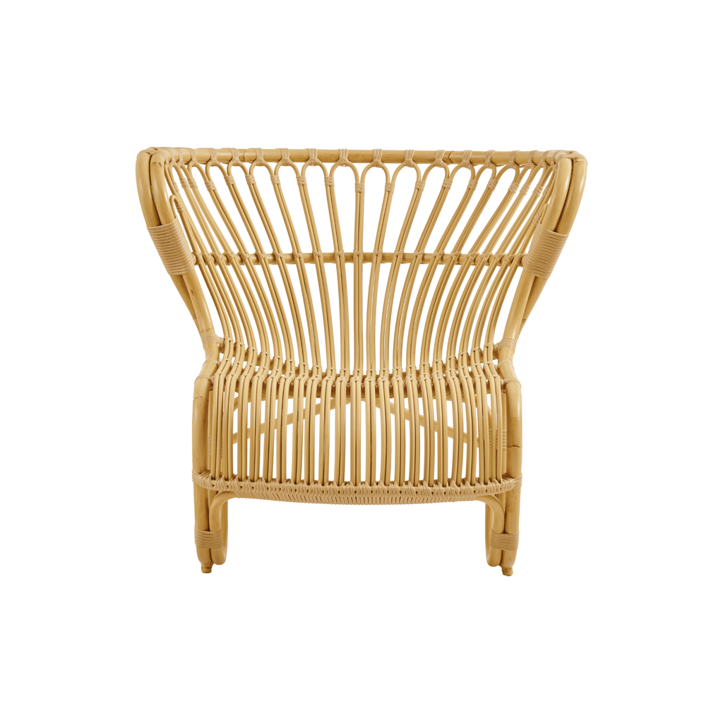 Outdoor AluRattan™ & ArtFibre™ Danish Style Curved Chair - Available in Three Colors - Outdoor Chairs & Chaises - The Well Appointed House