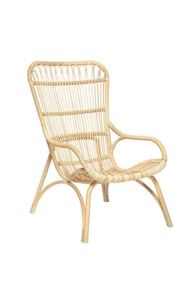 Outdoor Synthetic Wrapped Aluminum Bombay Accent Chair - Outdoor Chairs & Chaises - The Well Appointed House
