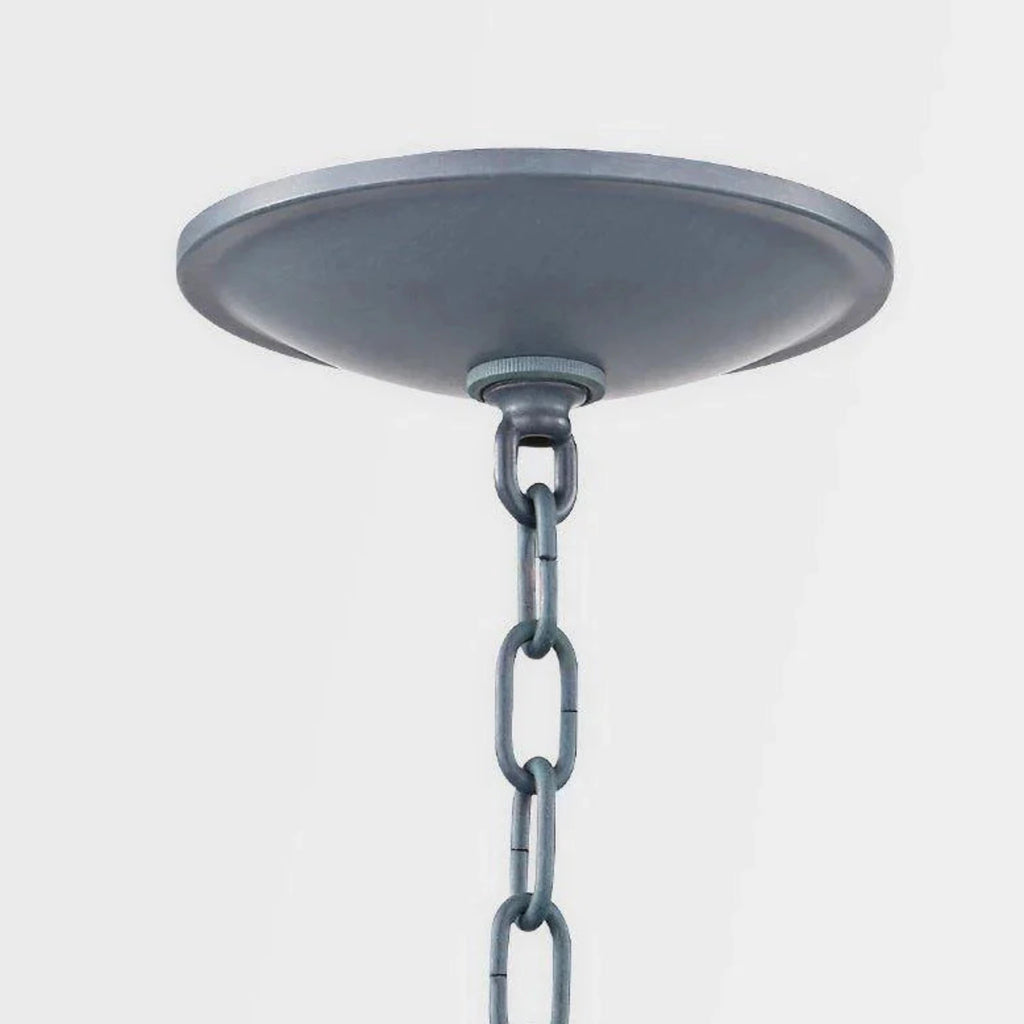 Outdoor Zuma Large Four Lamp Pendant Light in Verdigris Finish - Outdoor Lighting - The Well Appointed House