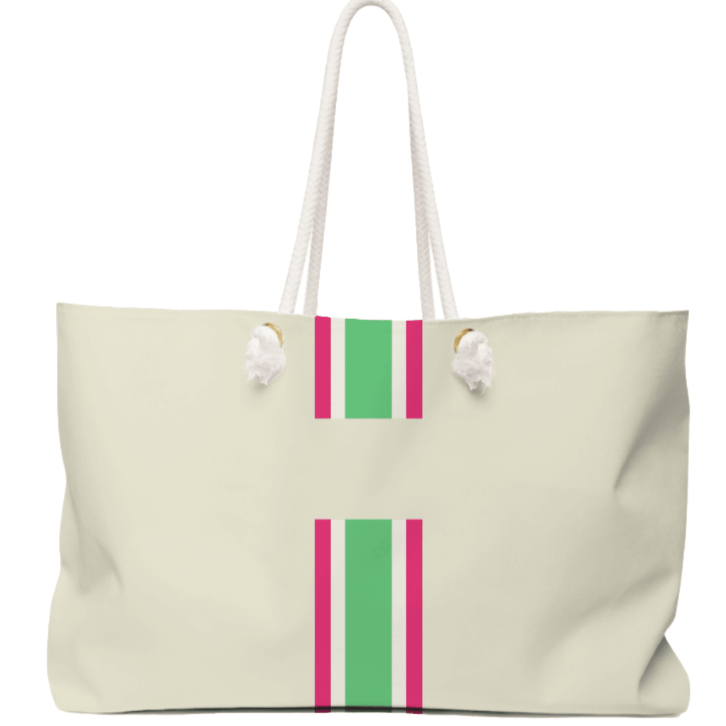 Oversized Striped Travel Tote - Can Be Personalized - Gifts for Her - The Well Appointed House