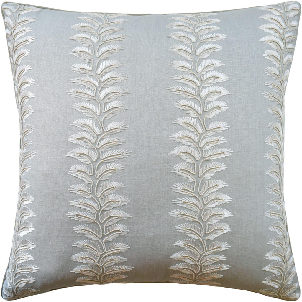 Pale Aqua Bradbourne Linen Blend Decorative Pillow - Pillows - The Well Appointed House