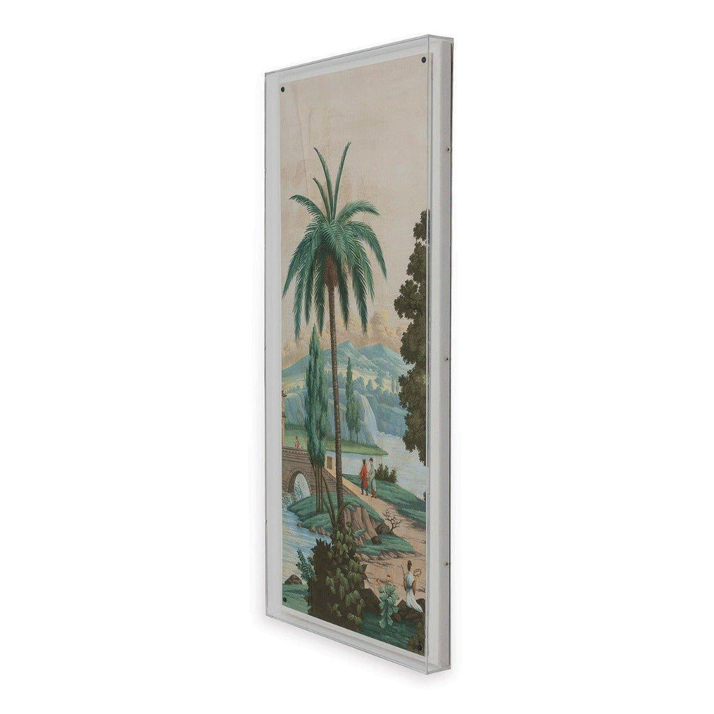 Palm Paysage II Framed Wall Art - Paintings - The Well Appointed House