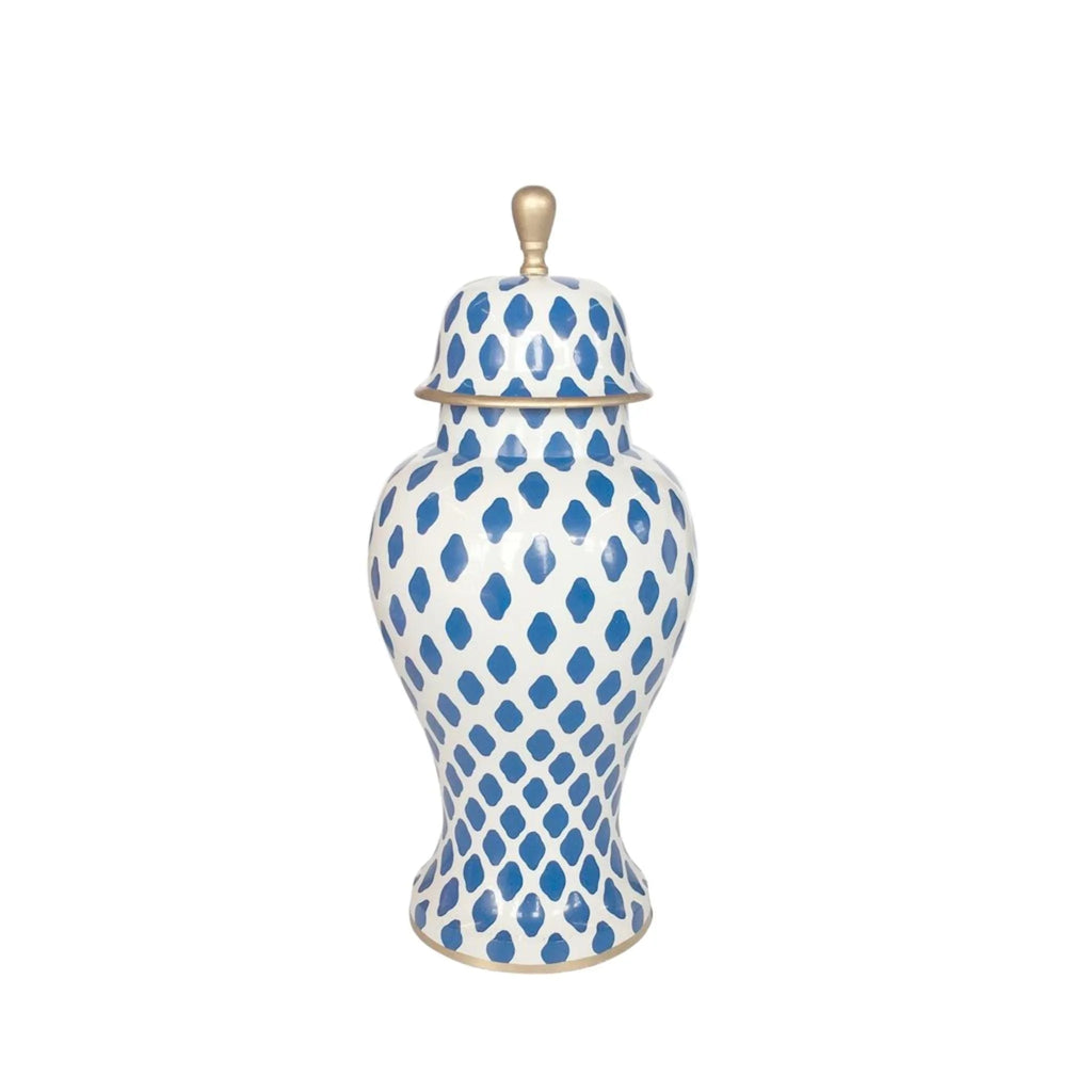 Parsi in Navy Decorative Ginger Jar - Vases & Jars - The Well Appointed House