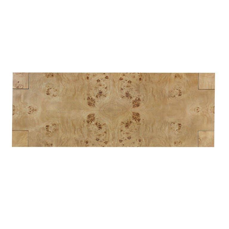 Parson Style Mappa Burl Veneer Console Table - Sideboards & Consoles - The Well Appointed House