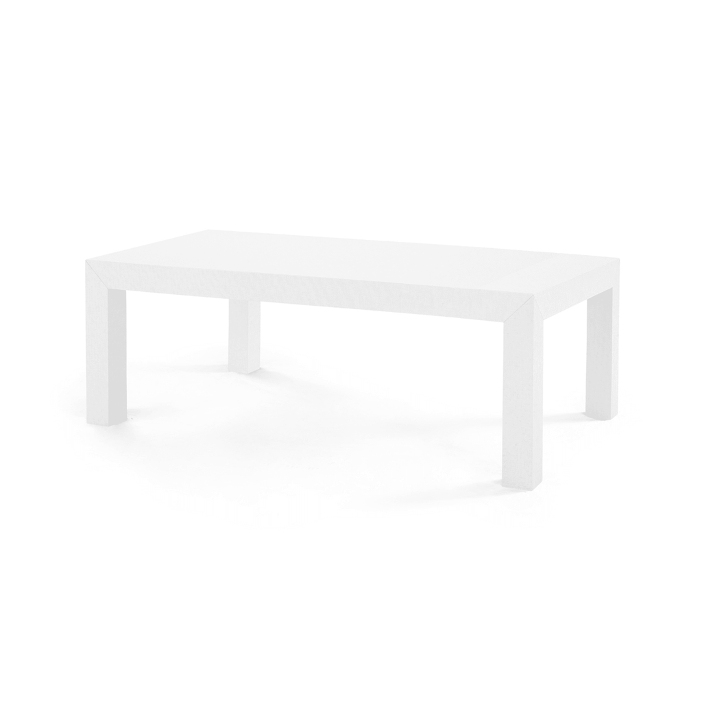 Parsons Coffee Table in Lacquered Grasscloth - Coffee Tables - The Well Appointed House