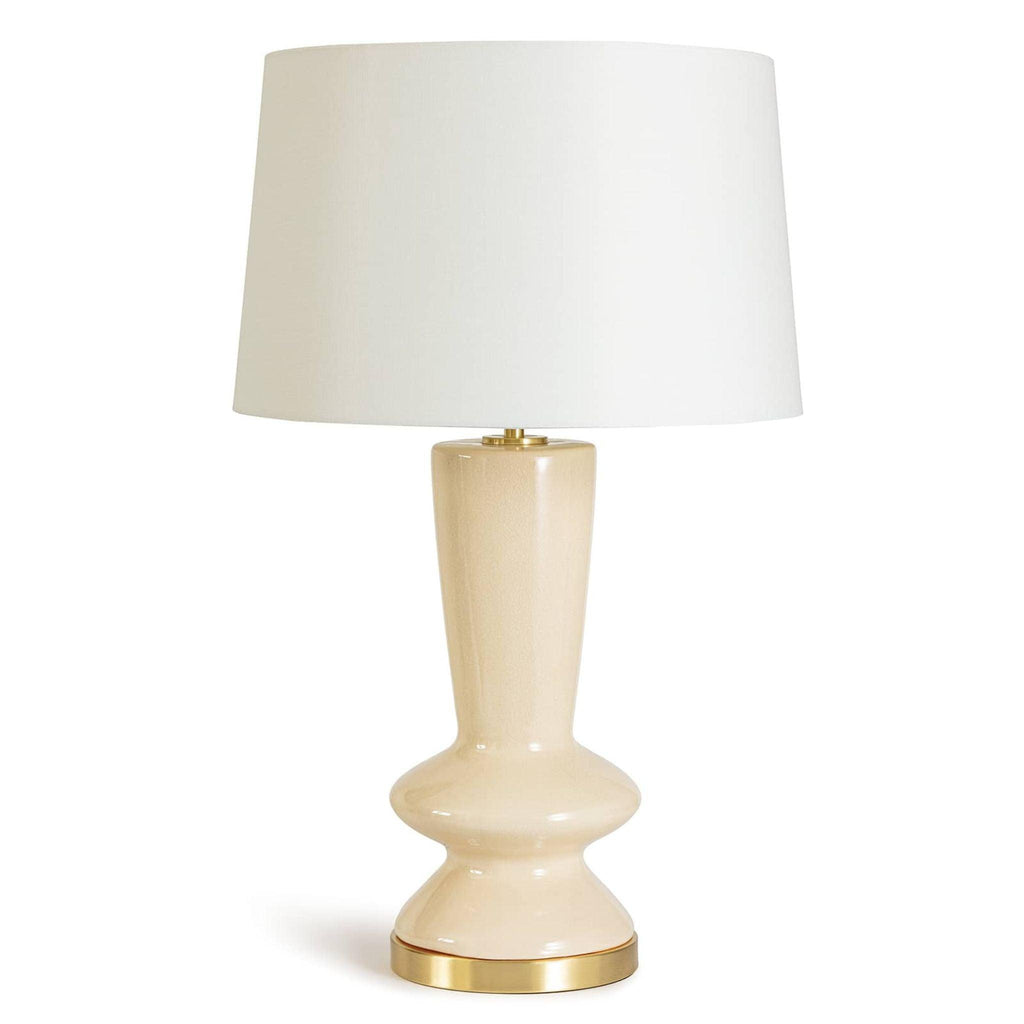 Pennie Ceramic Table Lamp (Ivory) - Table Lamps - The Well Appointed House
