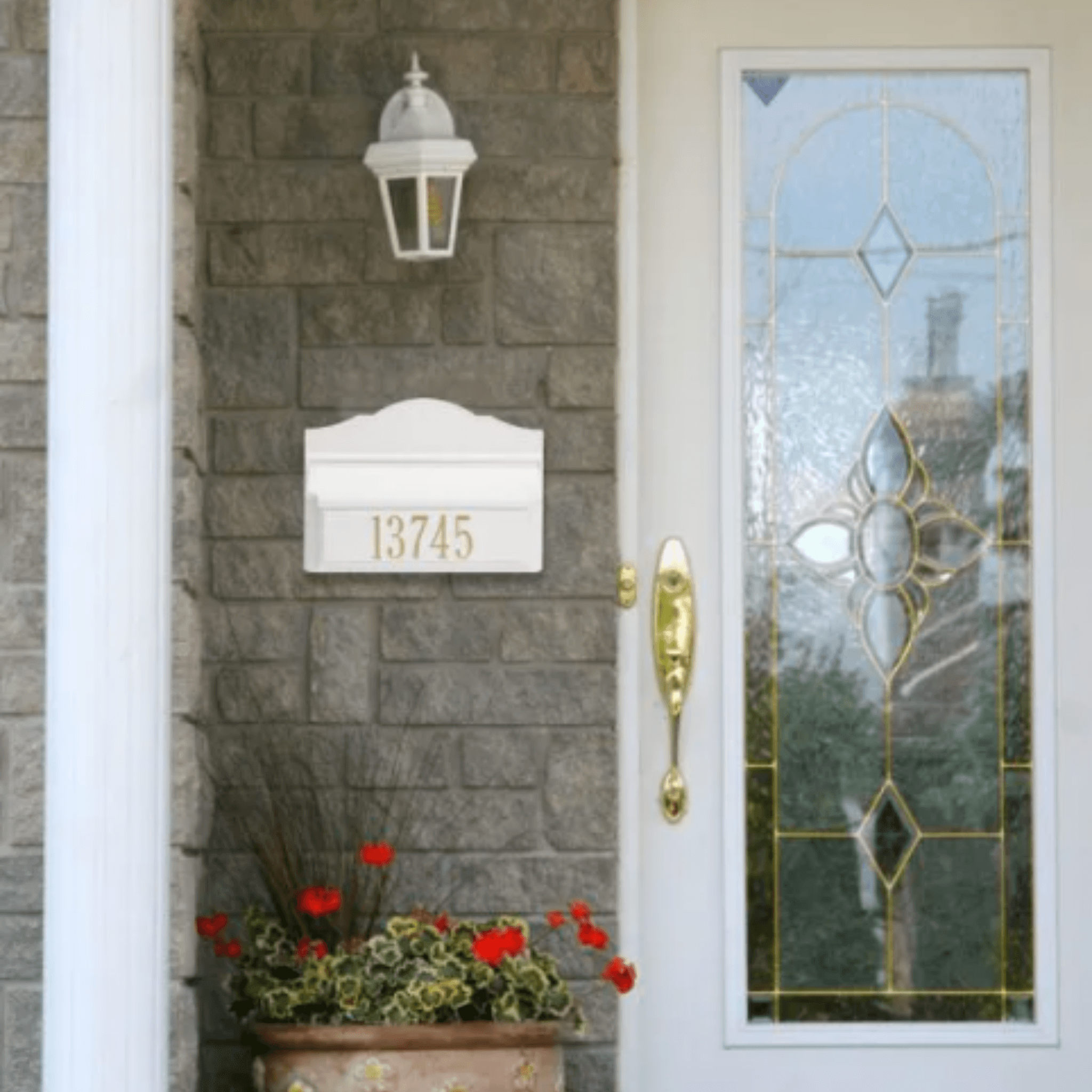 Personalized Colonial Wall Mailbox With Address – Available in Multipl ...