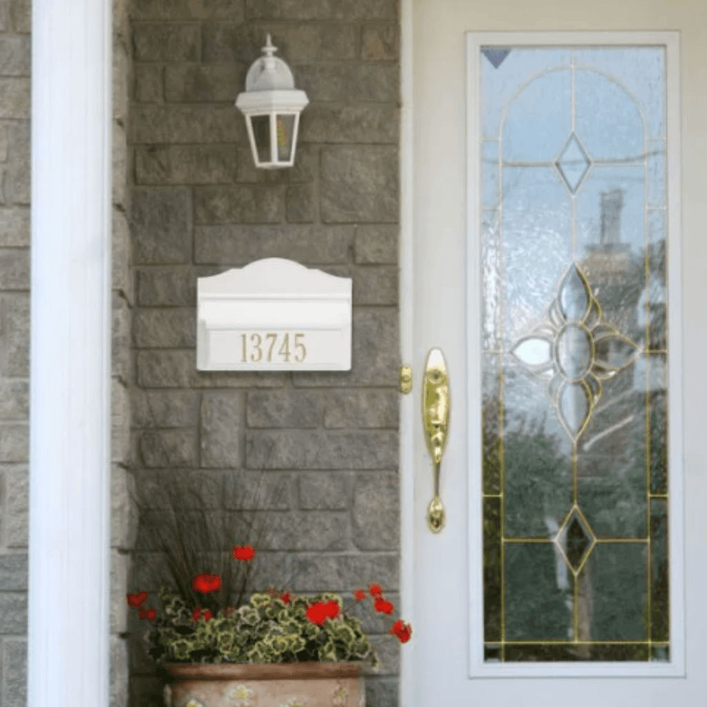 Personalized Colonial Wall Mailbox With Address – Available in Multipl ...