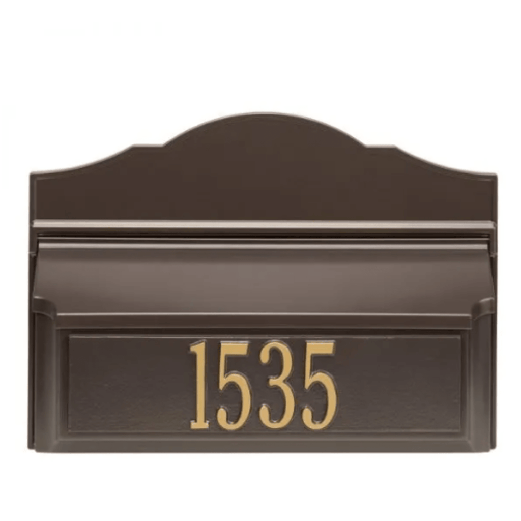 Personalized Colonial Wall Mailbox With Address – Available in Multipl ...