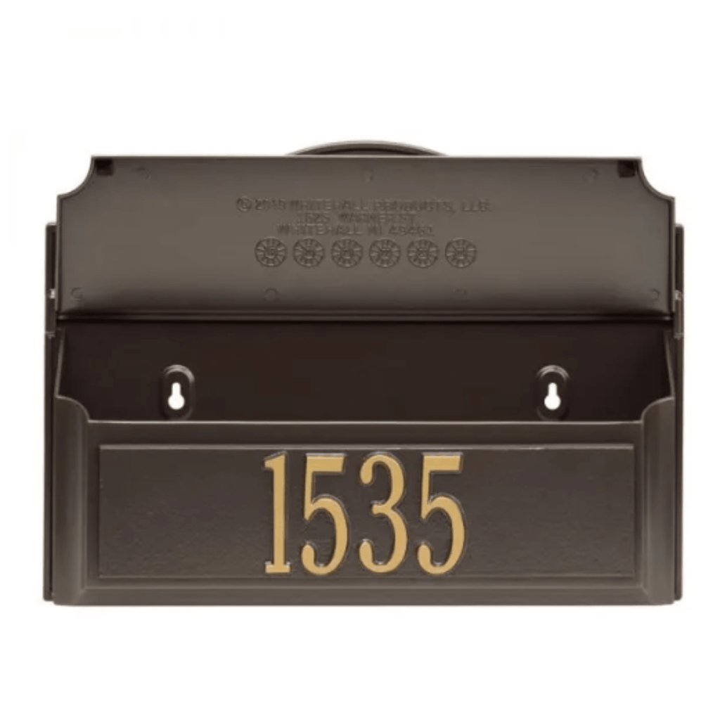 Personalized Colonial Wall Mailbox With Address – Available in Multipl ...