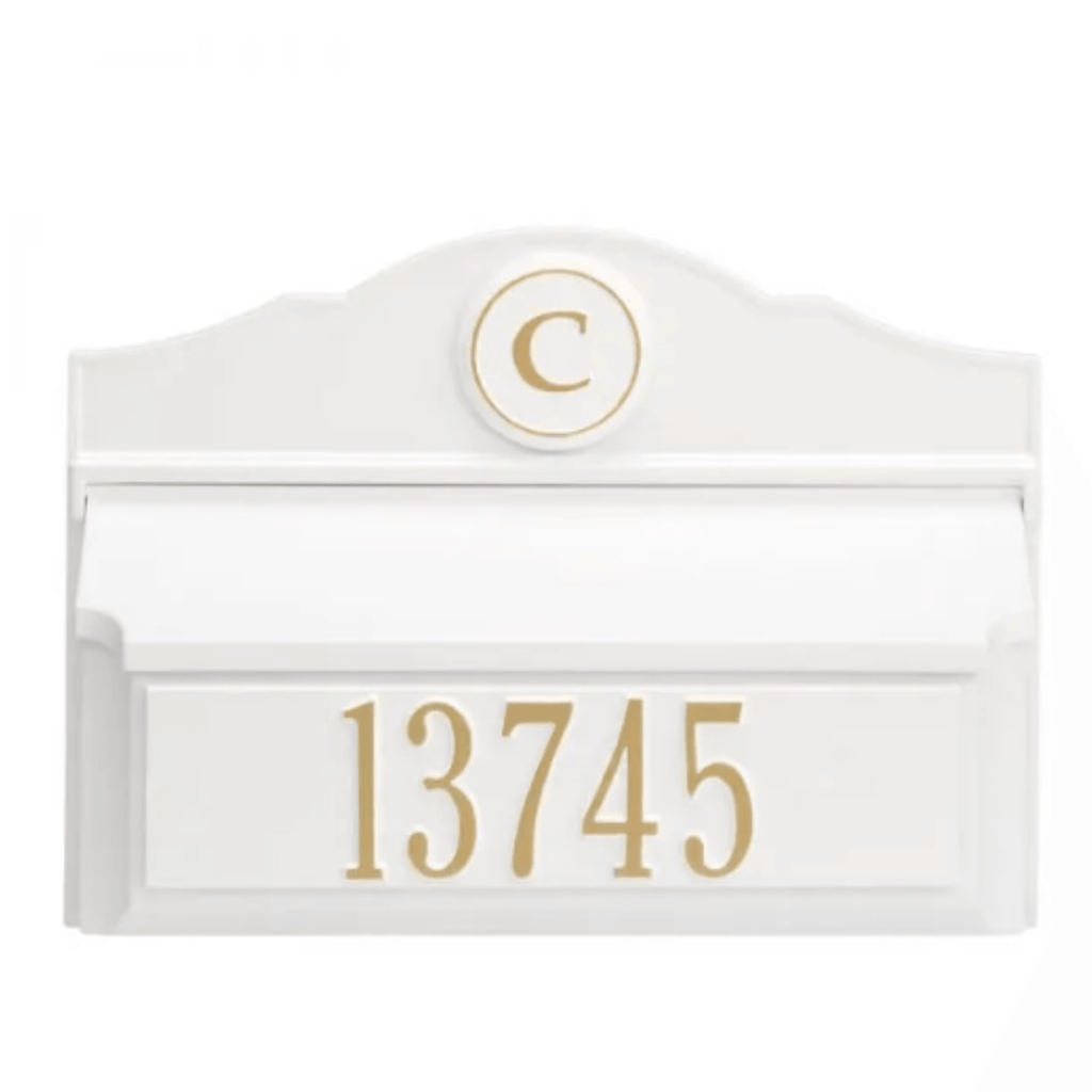 Personalized Colonial Wall Mailbox With Monogram & Address – Available ...