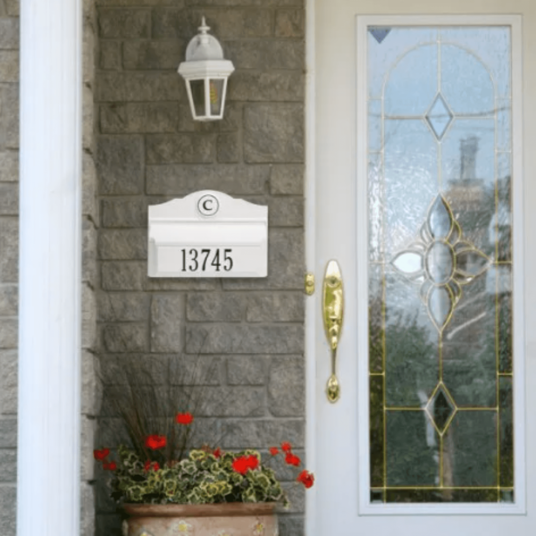 Personalized Colonial Wall Mailbox With Monogram & Address – Available ...