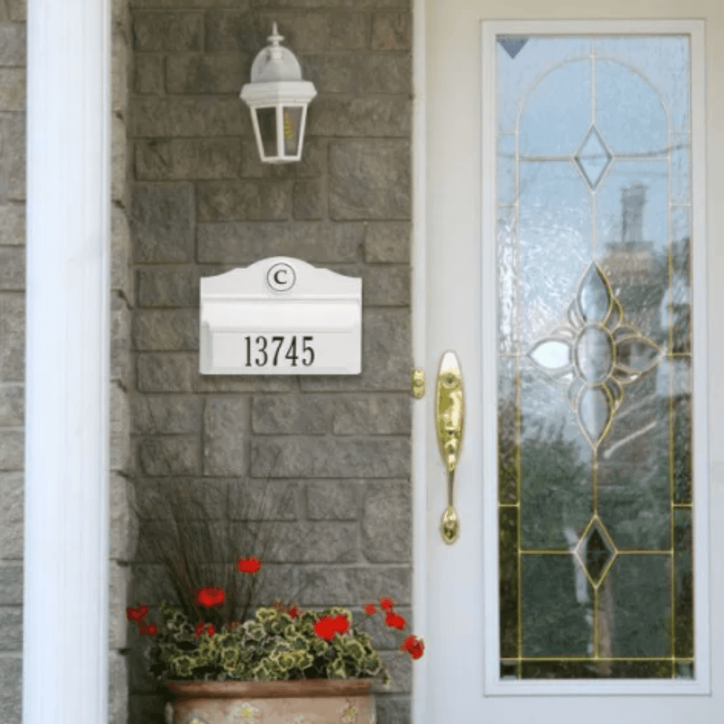 Personalized Colonial Wall Mailbox With Monogram & Address – Available ...