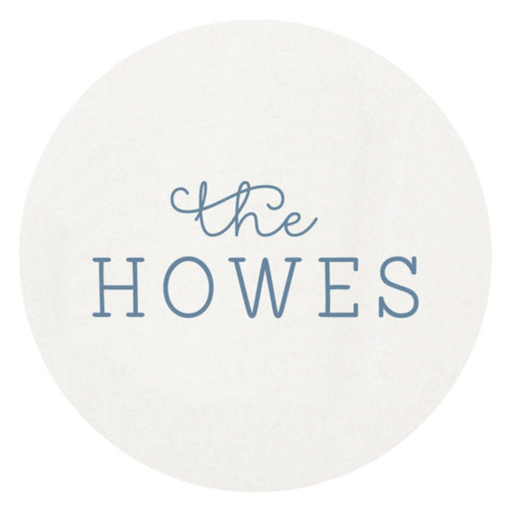 Personalized Family Name Letterpressed Coasters - Bar Tools & Accessories - The Well Appointed House
