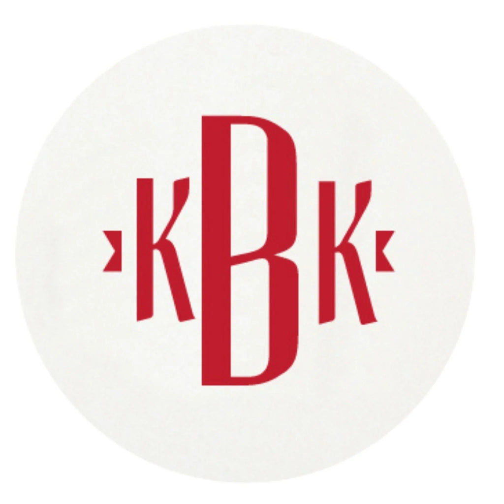 Personalized Letterpressed Monogram Coasters - Bar Tools & Accessories - The Well Appointed House