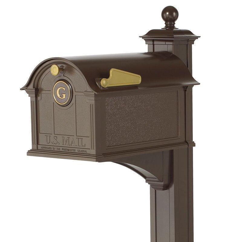 Personalized Mailbox Monogram & Post Package – Available in Multiple Finishes - Address Signs & Mailboxes - The Well Appointed House
