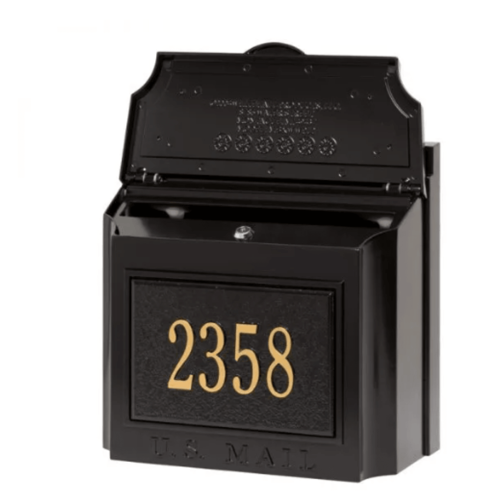 Personalized Wall Mailbox With House Number – Available in Multiple Finishes - Address Signs & Mailboxes - The Well Appointed House