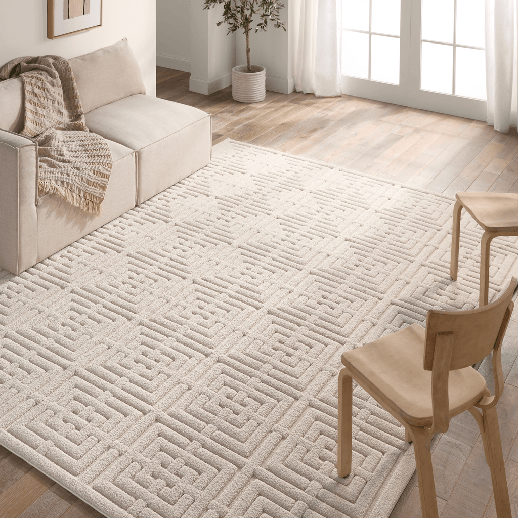 Petros Neutral Chenille Blend Area Rug - Available in a Variety of Sizes - Rugs - The Well Appointed House