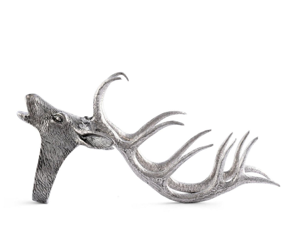 Pewter Elk Head Napkin Ring - Napkin Rings - The Well Appointed House