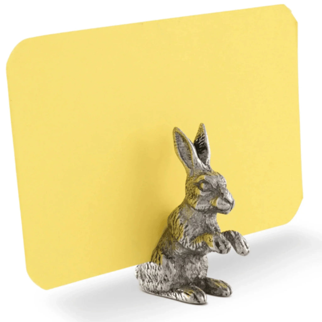 Pewter Rabbit Place Card Holder - Placecard Holders - The Well Appointed House